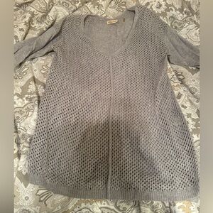 Rebecca Taylor Light Gray Wool Blend Sweater